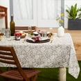 thumbnail image 3 of Stone Floral Print Outdoor Tablecloth, 60x84, 3 of 3