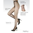 thumbnail image 3 of MeMoi Women's Sexy Backseam Nylon Fishnet Tights - Womens - Female (Medium/Large, Black), 3 of 8