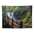 thumbnail image 5 of ONETECH  Beautiful Landscape Printed Decorative Blanket Tapestry Wall Hanging art Decoration Living Room and Bedroom, Holiday Event Background Outdoor Picnic Blanket, 5 of 7