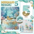 thumbnail image 3 of Goleeg Bougies d'Anniversaire Numéro 5, Bougie Coquille Faite à la Main pour Dessus de Gâteau, Décoration de Fête d'Anniversaire à Thème Plage, 3 of 5