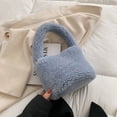 thumbnail image 5 of HMSHA Plush Bucket Bags Womens Autumn and Winter Casual Handbags Mini Clutches Cute Shoulder Bags Tote Bag Purse Sac A Main Femme, 5 of 6