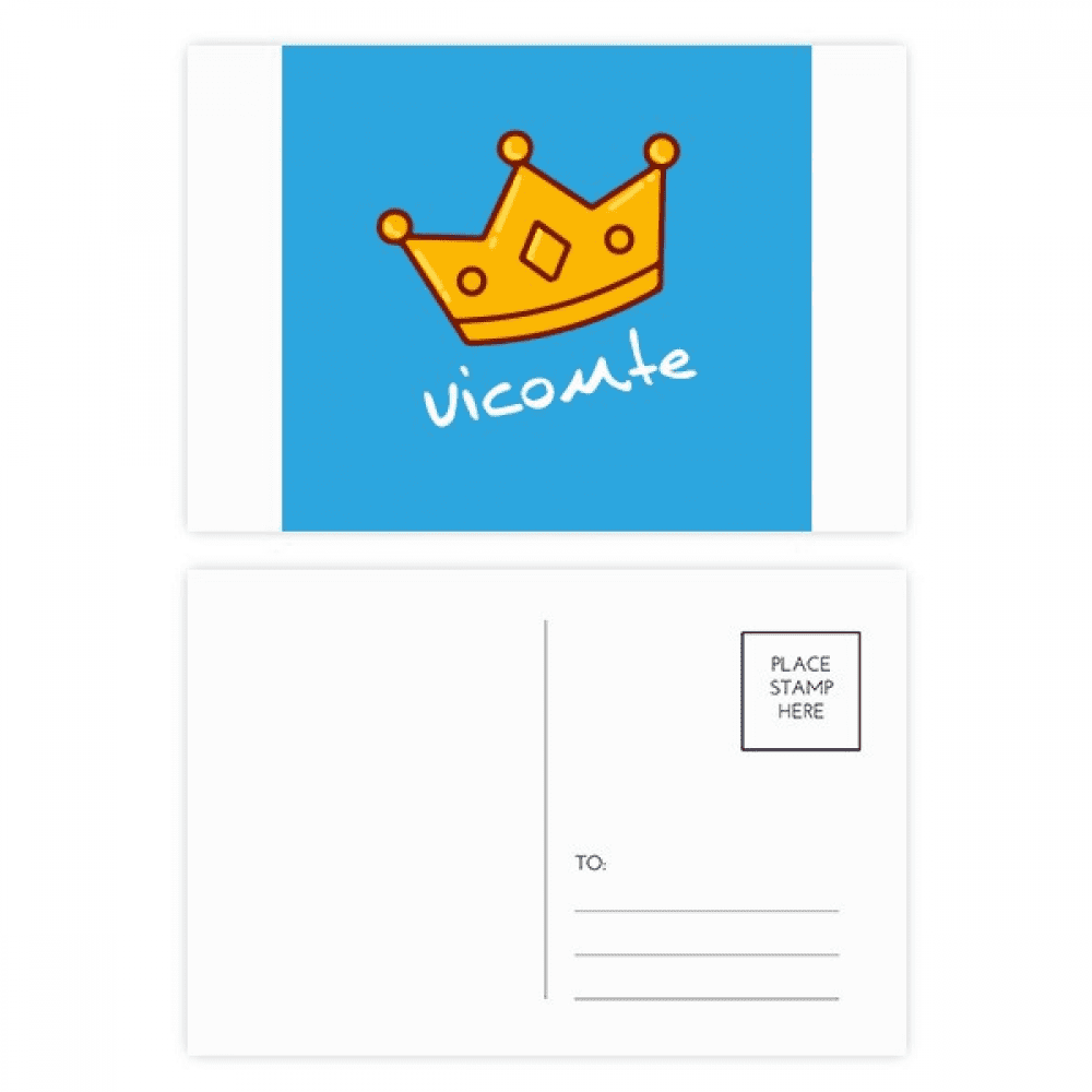 en viscount chapeau simplicity postcard set birthday mailing thanks greeting card