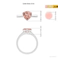 thumbnail image 4 of ANGARA Natural Trillion 1.35 ct Morganite Solitaire Engagement Ring in 14K White Gold for Women | Birthday, Anniversary, Jewelry Gift for Women | Natural Morganite Ring, 4 of 8