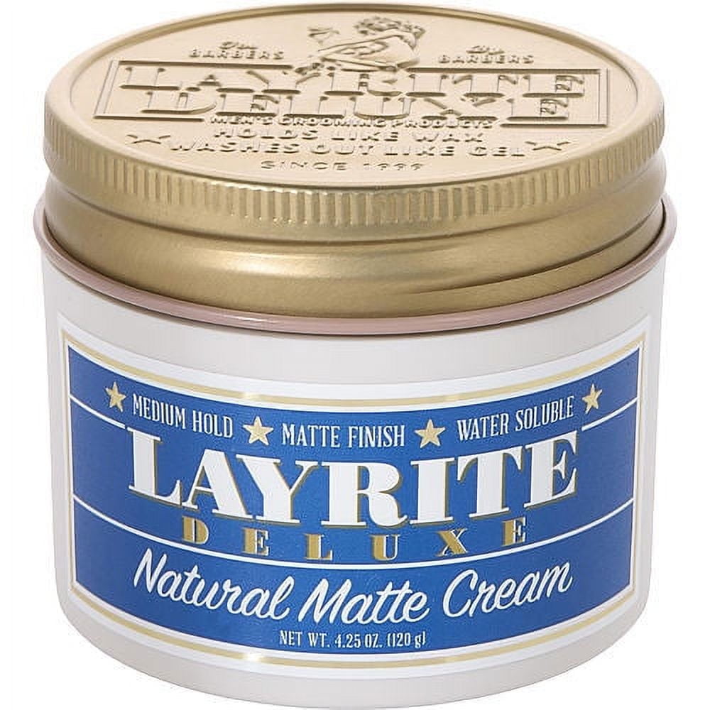 Layrite, Deluxe Natural Matte Cream, 10.5 oz, Natural Texture Hold