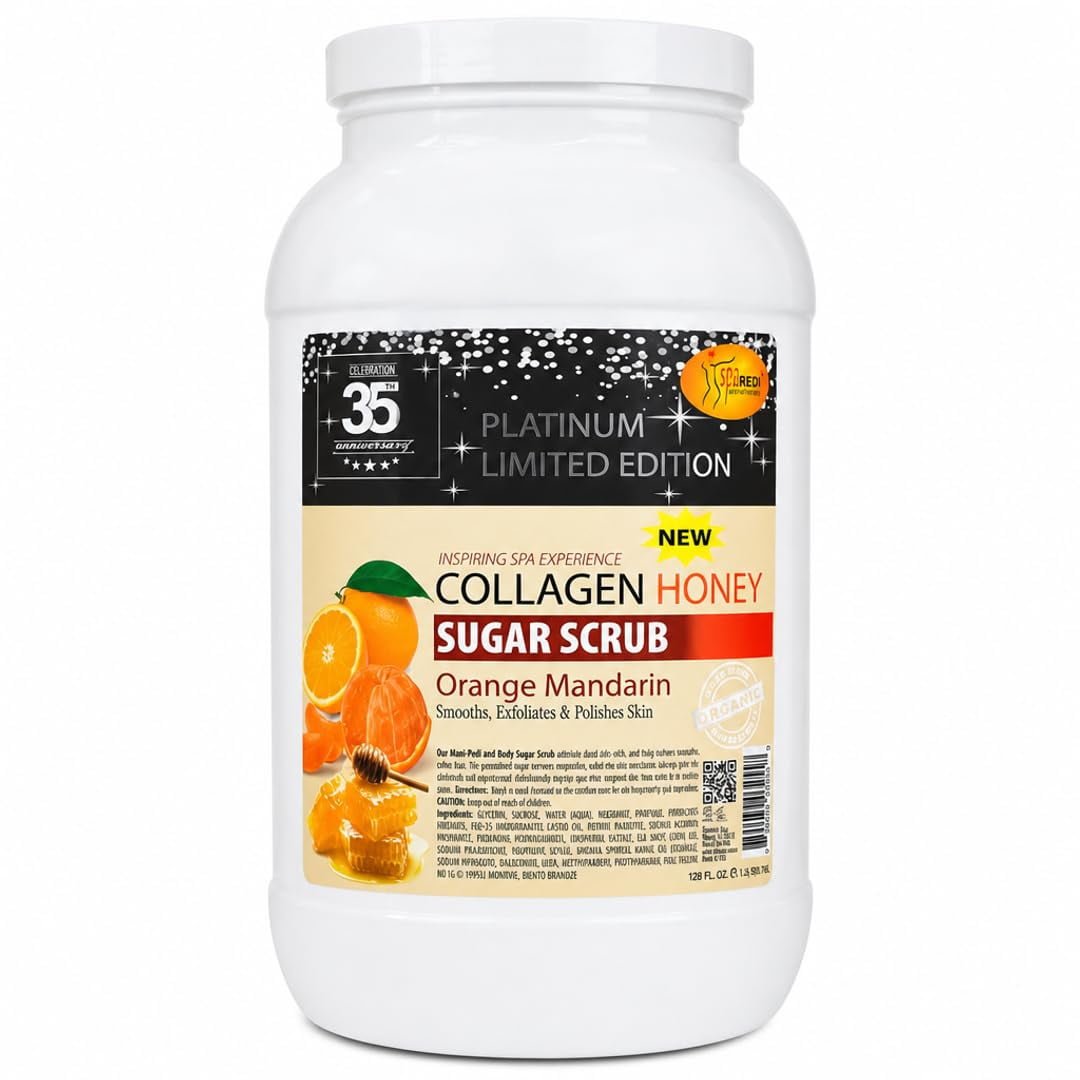 SPA REDI - Sugar Scrub Orange Mandarin, Exfoliating Body Scrub - 1 Gallon