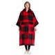 thumbnail image 1 of Sudadera con capucha KFUBUO Long Sherpa para adulto a cuadros rojos, 1 of 6