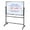 Black, variant on Thehsnt 40"x28" Rolling Dry Erase Board – Magnetic Mobile Whiteboard, Height Adjustable Double Sided Easel for Office Classroom Home