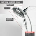 thumbnail image 3 of Delta 58569-PK Chrome In2ition 5 Setting Two in One Multi Function Shower Head & Handshower, 3 of 6