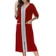 thumbnail image 1 of Batas de invierno para mujer, camisón cálido y camisón de invierno con cremallera y bolsillos, pijama holgado para mujer., 1 of 5