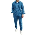 thumbnail image 2 of Gamivast Mens Casual Corduroy Set Long Sleeve Button Down Shirt and Pants Outfit Vintage Streetwear Soft Ribbed Texture Suit for Daily Travel Attire, 2 of 3