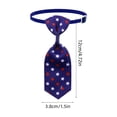 thumbnail image 4 of Yhmxh 4th of July Pet Necktie, Adjustable American Flag Collar Bows Patriotic Red White Blue Star Stripes Dog Cat Bow Tie Collar, Cute Independence Day Pet Costume Accessory for Small Medium Pets, 4 of 7