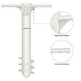 thumbnail image 3 of Beach Umbrella Screw Sand Anchor Stand Holder | Fishing Rod Gripper One Size Fits most | Safe for Strong Wind, 3 of 9