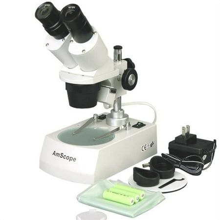 AmScope Cordless LED Stereo Microscope 20X-40X-80X price history on PriceWatchPro