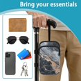 thumbnail image 6 of COEQINE Crutch Bag for Women, Elbow Crutch Pouch Black Grey Marble Broken Leg Crutch Bag, Walking Cane Bag, Forearm Crutch Attachment, Lightweight, for Adults Elderly, 6 of 7