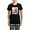 With Checker Pant, variant on CafePress - Moe11 Pajamas - Women's Short Sleeve Print T-Shirt and Pants Dark Cotton Pajama Set