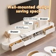 thumbnail image 3 of Floating Tv Standfloating Media Console ,Wall Mounted TV Shelf With Storage Drawers, Modern TV Console, Entertainment Center Media Console, Audio/Video Shelf For Home Living Room Office, 3 of 6