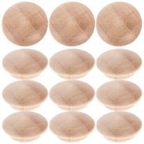 Beaupretty 25pcs 1 Inch Wood Hole Plugs Stair Cover Plugs Button Screw Plugs Dowel Stopper Mushroom Caps for Furniture Decor and Woodworking