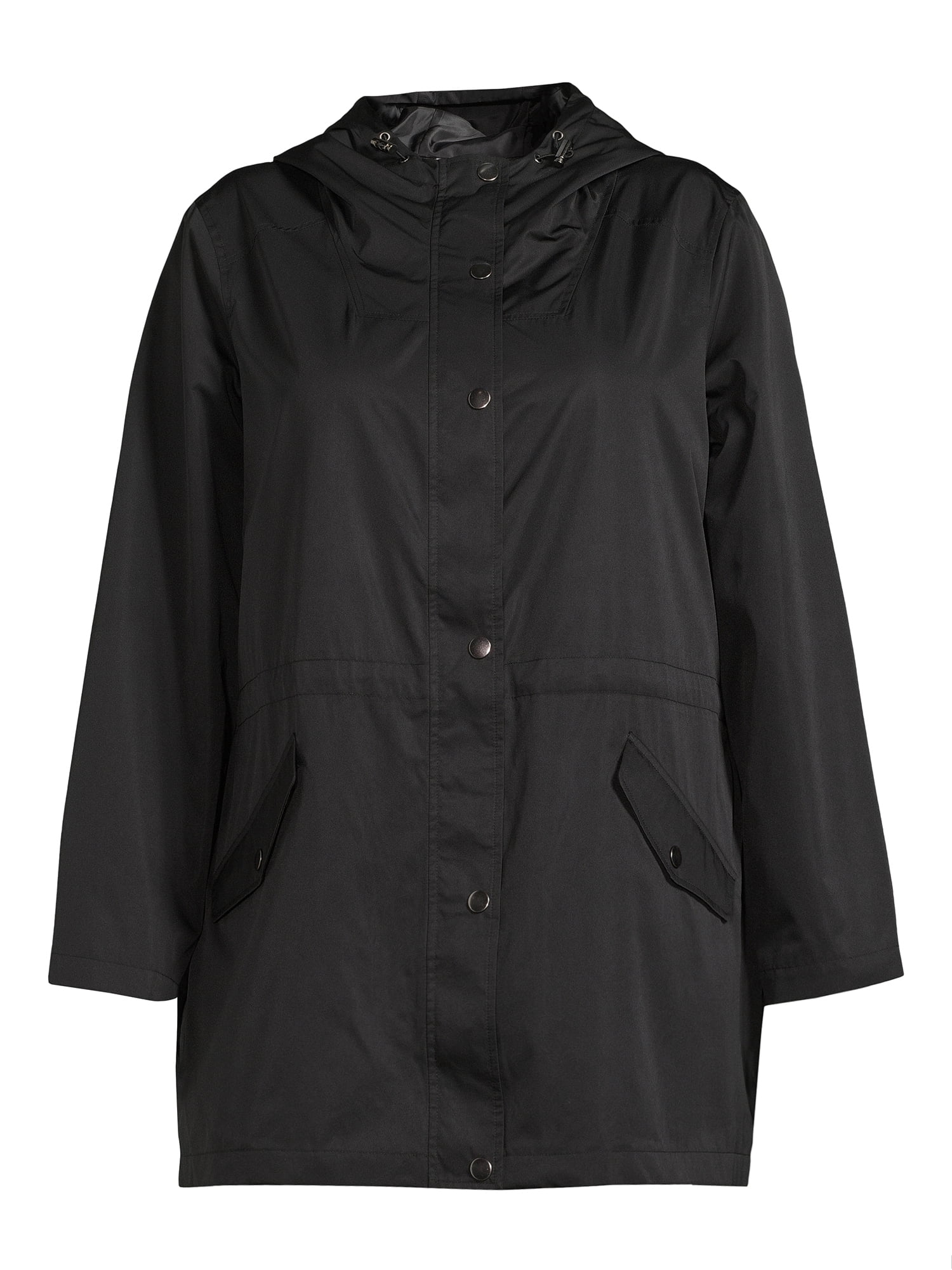Time and Tru Women's Lightweight Anorak Jacket with Hood, Sizes XS-3X