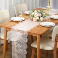 thumbnail image 4 of Table Runner Coume, 14 x 305 cm, encaje floral, paquete de 8 unidades, color blanco, 4 of 6