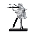 thumbnail image 2 of Estatua de pareja Elegante pareja romántica escultura decorativa estatua estatuilla estatuilla adorno artesanal para gabinete de oficina sala de estar hogar , Estilo Fanmusic Estatua de pareja, 2 of 7