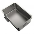 thumbnail image 3 of Cat Litter Box Stainless Steel Cat Sand Box Bedpan Cat Litter Container Durable 60cmx40cmx10cm, 3 of 9
