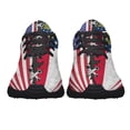 thumbnail image 5 of Georgia And American flag Shoes Sneakers for Women Men Black Size 9, 5 of 7