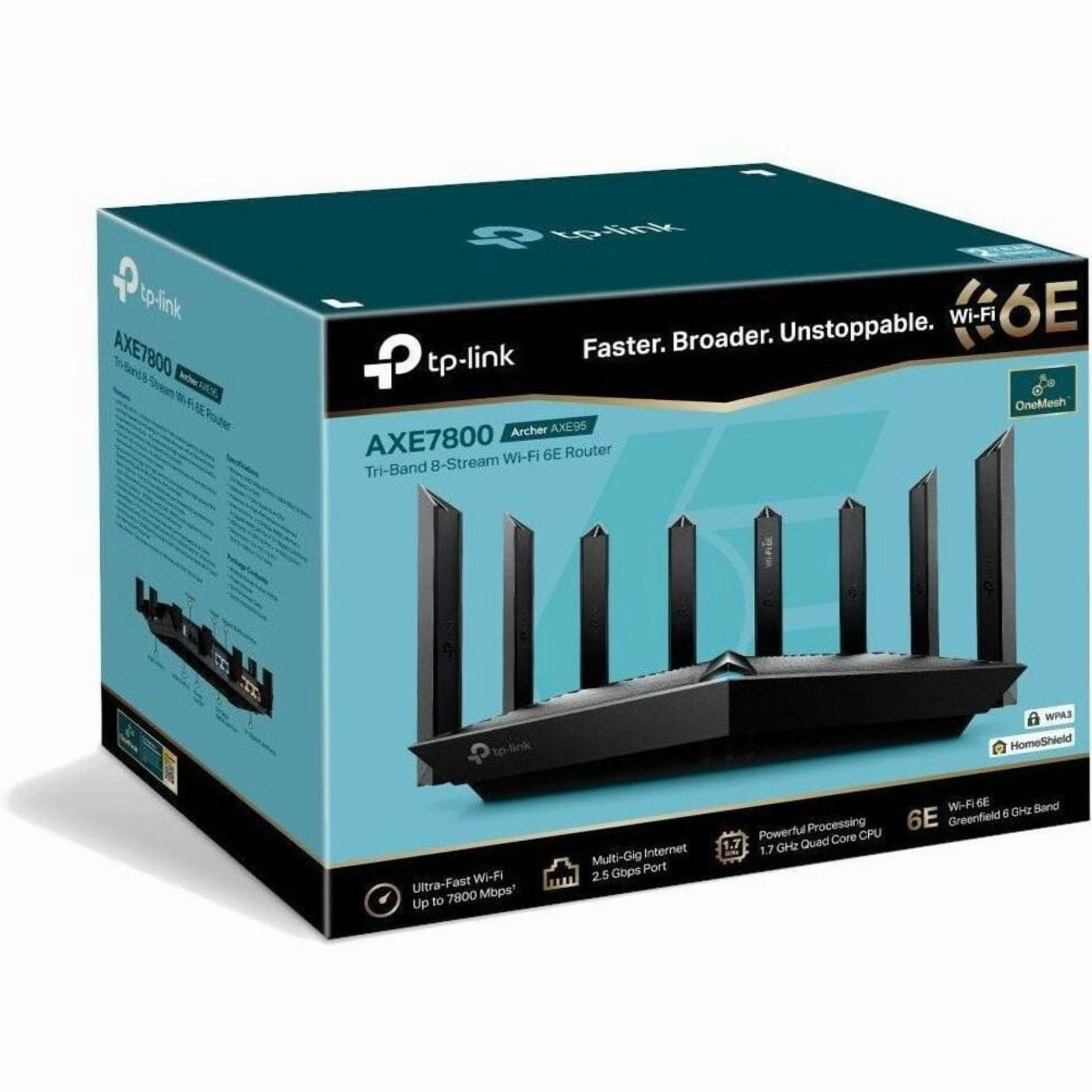 TP-Link Archer AXE95 Wi-Fi 6E IEEE 802.11 a/b/g/n/ac/ax Ethernet Wireless Router