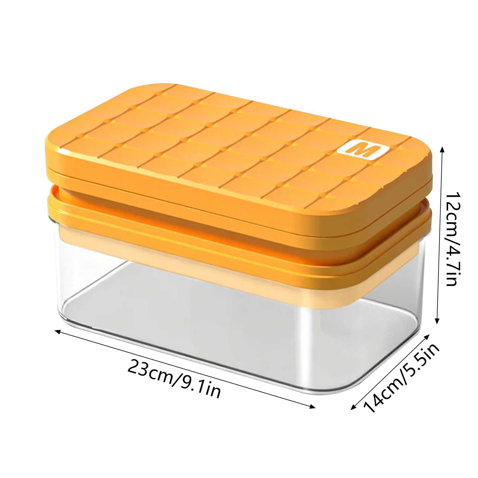 Ice Cube Tray with Leak-Proof Lid & Storage Bin Easy Release Stackable Ice Maker Mold for Freezer Drinks and Food Prep