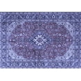 thumbnail image 1 of Ahgly Company Indoor Rectangle Medallion Blue Traditional Area Rugs, 2' x 3', 1 of 4