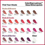 Revlon Super Lustrous Glass Shine Lipstick, Moisturizing Lipstick with Aloe, 011 Glistening Purple, 0.15 oz