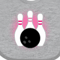 thumbnail image 4 of Inktastic Bowling Pins Cute Bowler Girls Baby Bib, 4 of 4