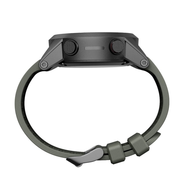 Correa de silicona para reloj Garmin Fenix/Fenix 2 - 26 mm de ancho, ajuste fácil, longitud ajustable, uso diario deportivo