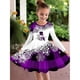thumbnail image 4 of Vestido navideño 2025 para niños, manga larga, estampado completo, informal, con alce, ropa para niñas pequeñas, traje de fiesta de Año Nuevo de Papá Noel, 4 of 5