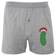 thumbnail image 1 of Christmas Pickle German Tradition Soft Knit Boxer, 1 of 1