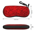 thumbnail image 2 of Sikiie Red Rose Sunglasses Soft Case Neoprene Zipper Eyeglass Case, Zipper Portable Spectacle Cases for Men Women, 2 of 6