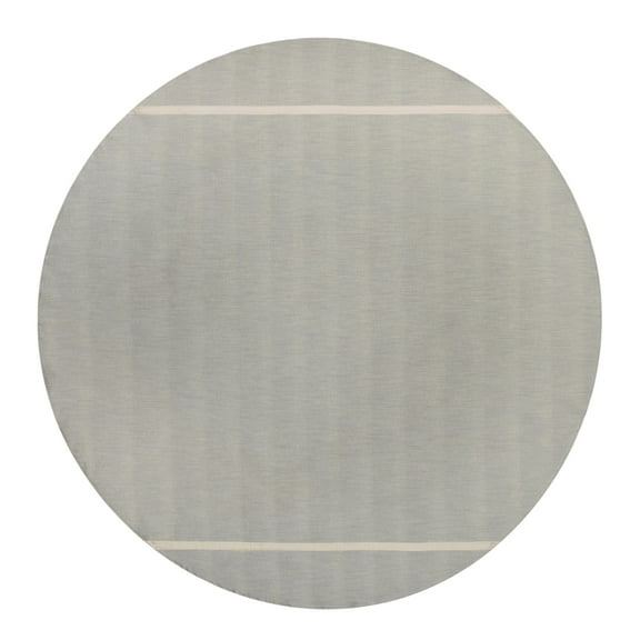 Better Homes & Gardens Grey Fringe Tablecloth 70" Round - Grey Flannel / Natural - 100% Cotton