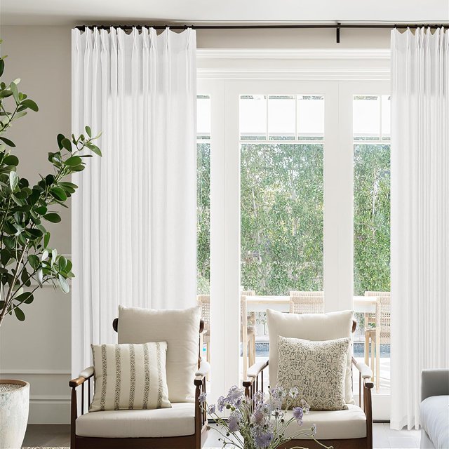 ASWZXCFGV Sage Green Linen Sheer Curtains 96 Inches Long Memory Shape Trained Pleated Curtain for Living Room with Hooks Rings Back Tab Pinch Pleat Drapes 96 Inch Length for Boho Bedroom