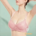 thumbnail image 2 of Paiwinds Front Closure Bra for Women Wireless Lace Comfort Bra Breathable Everyday Underwear with Side Support, 2 of 9