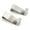Silver, variant on Stainless Steel Over the Cabinet Door Hooks, Space Saver Organizer for Bathroom and Kitchen, Modern Design Towel and Accessory Hooks - 2 Pack White