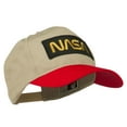 thumbnail image 5 of NASA Patched Two Tone Cotton Twill Cap - Red Khaki OSFM, 5 of 5