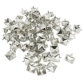 thumbnail image 1 of 100 piezas de pernos piramidales Sunnimix para Bolso de cuero Zapatos plata, 1 of 8