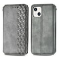 thumbnail image 2 of Dteck Case for Apple iPhone 13 6.1-inch,Luxury Leather Card Holder Wallet Hybrid Rubber Flip Magnetic Case Kickstand Protective Phone Cover,Gray, 2 of 7