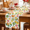 thumbnail image 5 of Summer Lemon Orange Table Runner 72 Inches, Farmhouse Tropical Fruit Watercolor Bed Runner Dresser Scarves Tabletop for Indoor Outdoor Parties/Ceremony/Banquet, 18" x 72", 5 of 9
