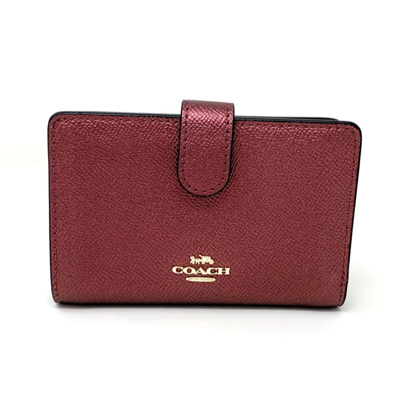 coach metallic wallet
