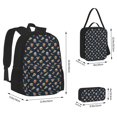 thumbnail image 2 of Balery Fastfood Mochila Escolar 3 en 1 para Niños - Mochila Resistente con Lonchera Térmica y Estuche - Mochila Escolar para Niños y Niñas, 2 of 7