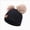 Black Cap, variant on 1-4 Years Toddler Kids Beanie Winter Hats Warm Knit Cute Hat with Pom-Pom for Little Kids Daily Outdoor