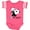 Football Pink and White, variant on I Love My Daddy Boy Bear Boys Baby Bodysuit