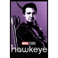 thumbnail image 2 of Junior's Marvel Hawkeye Purple Portrait  Graphic Tee Black Large, 2 of 3