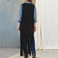 thumbnail image 5 of Ftwytp Womens Vest Winter Coat Fringe Jacket Womens Coats Plus Size Sleeveless Jacket Women Women's Solid Color Fashion Tassel Horse Jacket, 5 of 8