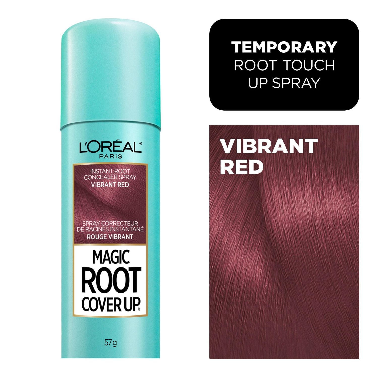 L'Oréal Paris Magic Root Cover Up, Temporary Hair Dye, 100% Grey Coverage, 1 unit